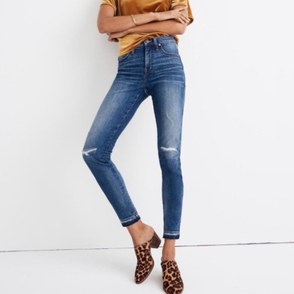 Madewell 9” High Rise Skinny Jeans In York Wash 28